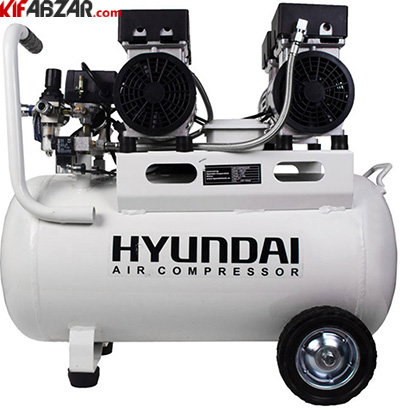کمپرسور باد بی صدا هیوندای مدل 1550‎-AC سایز 50 لیتری