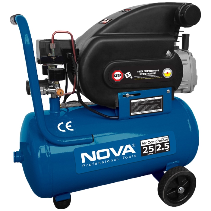 کمپرسور هوا 25 لیتری نووا مدل NTA-9025