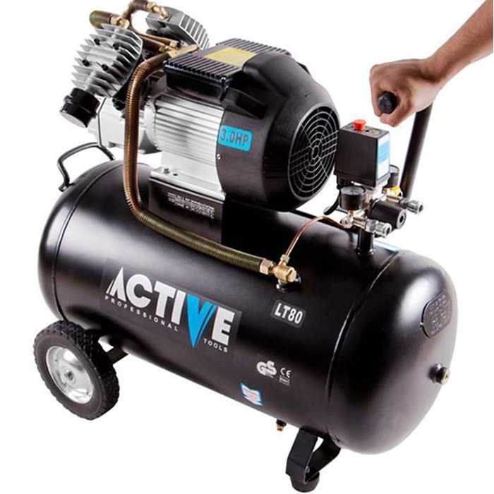 کمپرسور باد 80 لیتری دو سیلندر اکتیو مدل AC_1280