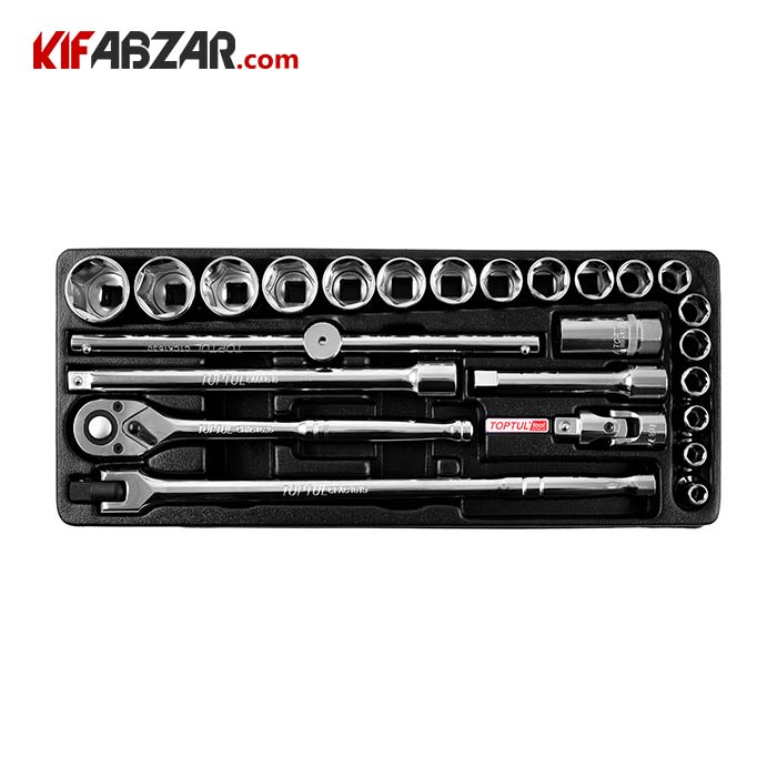 جعبه بکس 26 پارچه 1/2اینچ 6 پر تاپ تول مدل 2513