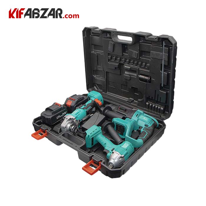 ست 3 عددی بکس و مینی فرز و بتن کن شارژی براشلس آمازون مدل BSH10
