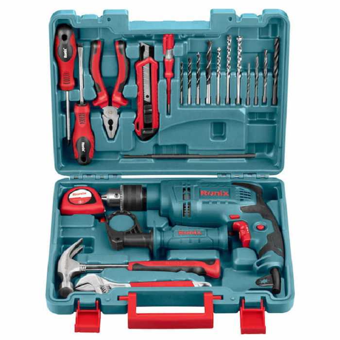 کیت دریل چکشی رونیکس مدل RS-0001