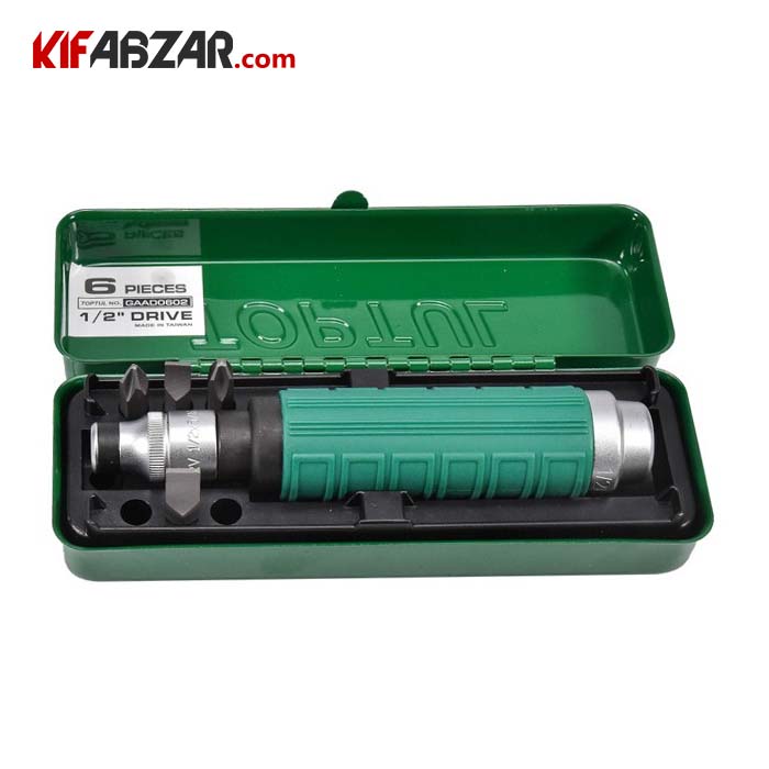 پیچ گوشتی تقه ای 6 عددی تاپ تول مدل GAAD0602