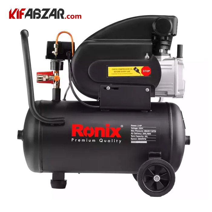 کمپرسور باد 25 لیتری رونیکس مدل RC 2510