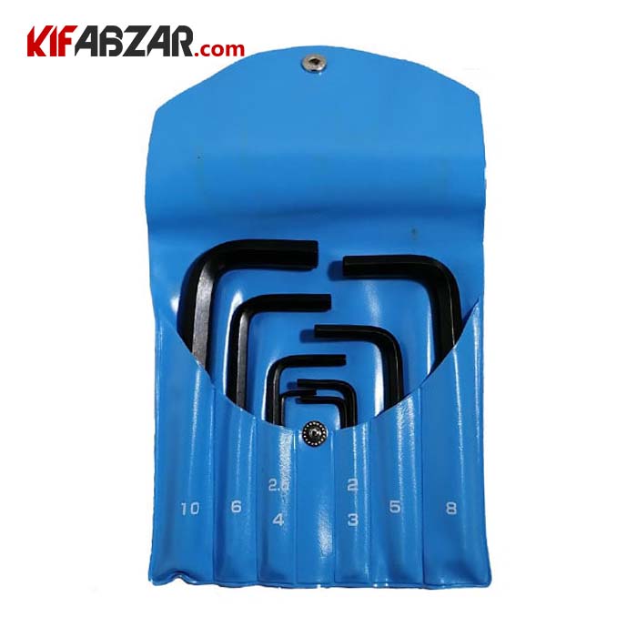 ست آچار آلن شش گوش کوتاه اینچی 10 عددی ایت مدل INCH 002 5