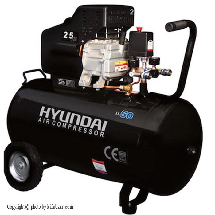 کمپرسور هوای هیوندای مدل AC-5025 سایز 50 لیتری