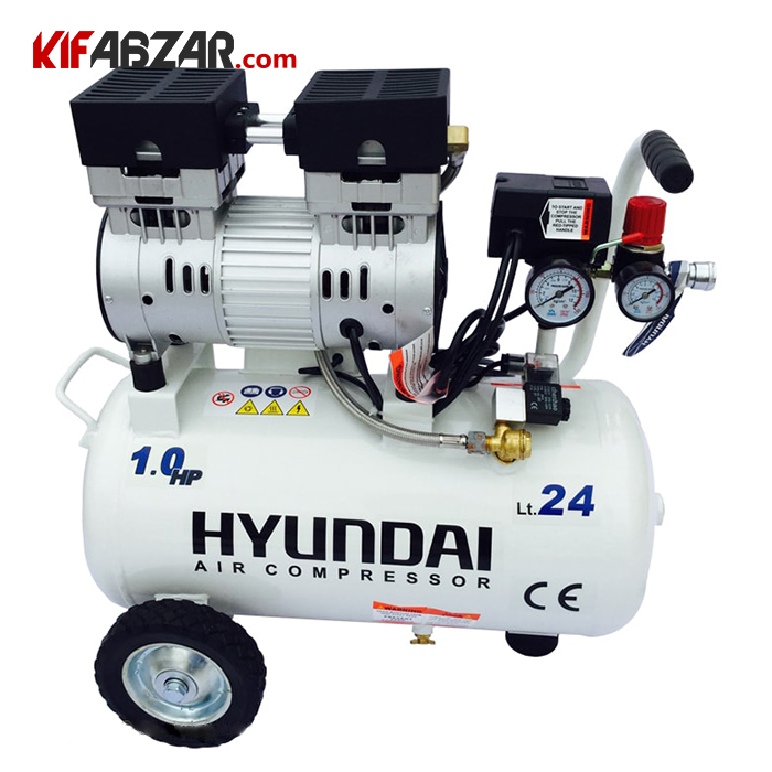 کمپرسور باد سایلنت  24 لیتری هیوندای مدل AC-1024