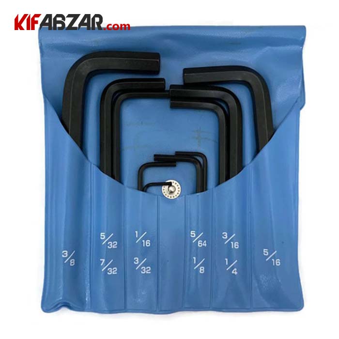 ست آچار آلن شش گوش کوتاه اینچی 8 عددی ایت مدل 9 002 INCH