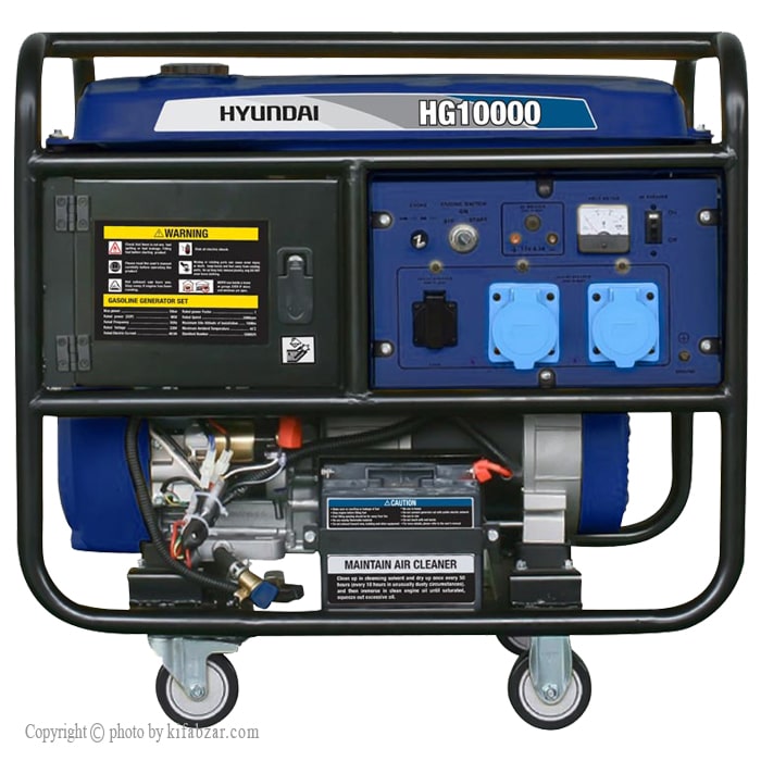 موتور برق هیوندای 10 کیلووات مدل HG10000 استارتی