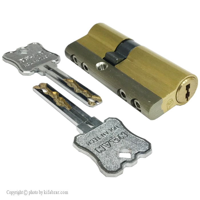 سیلندر قفل درب ضد سرقت نولان سایز 70 کلید شیارماری
