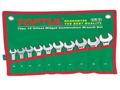 آچار های سری یکسره کوتاه 10 عددی تاپ تول TOPTUL
