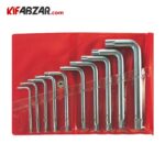 ست آچار آلن ستاره ای کوتاه 10 عددی ایت مدل TXL 10