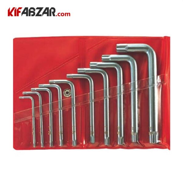 ست آچار آلن ستاره ای کوتاه 10 عددی ایت مدل TXL 10