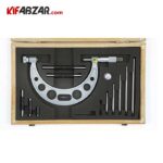 ست میکرومتر میله ای خارج سنج 100-0 میلیمتر آسیمتو مدل 6 04 111