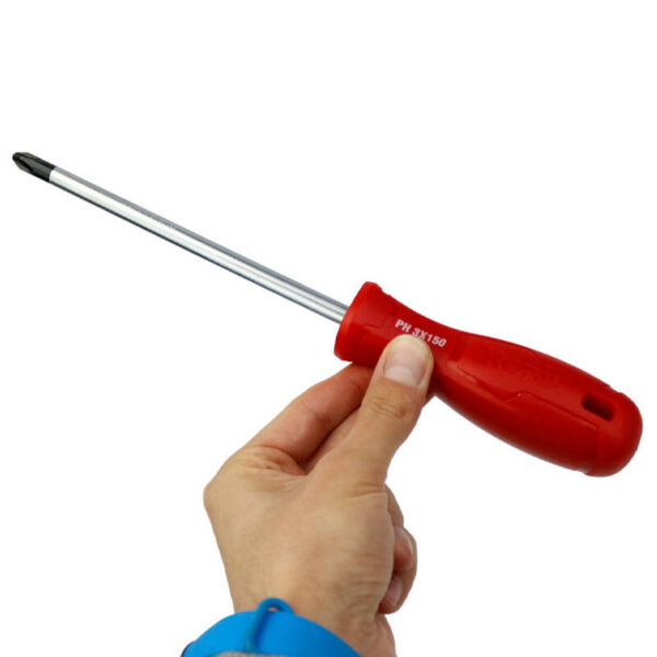 پیچ گوشتی تکی دسته پلاستیکی چهارسو 150 ×8 رونیکس RH-2887
