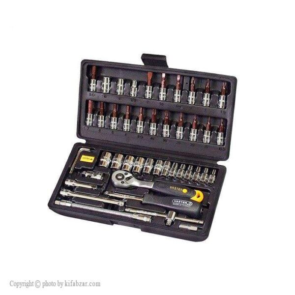 مجموعه 46 عددی آچار و سری بکس واستر کد VA-S2046 - Image 1