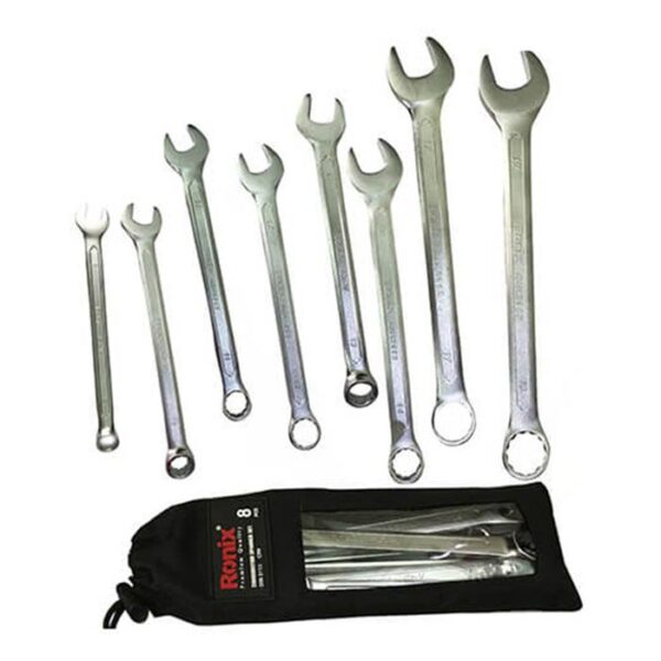 آچار سری 8 عددی یکسر تخت یکسر رینگ رونیکس مدل RH-2101 - Image 1