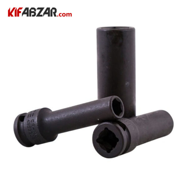 بکس 3/8 اینچ 6 گوش فشار قوی بلند فورس مدل 43563