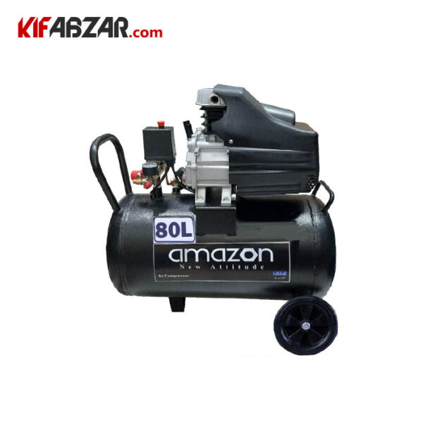 کمپرسور باد روغنی 80 لیتری آمازون مدل AC-80 - Image 1