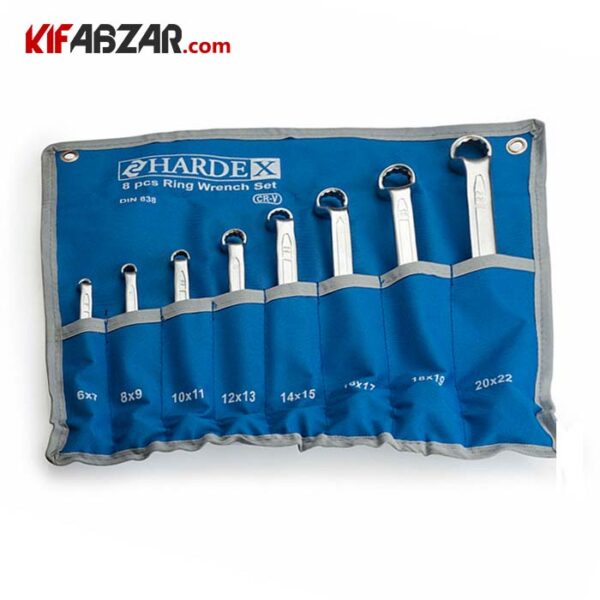 ست آچار دو سر رینگی 12 عددی هاردکس - Image 1