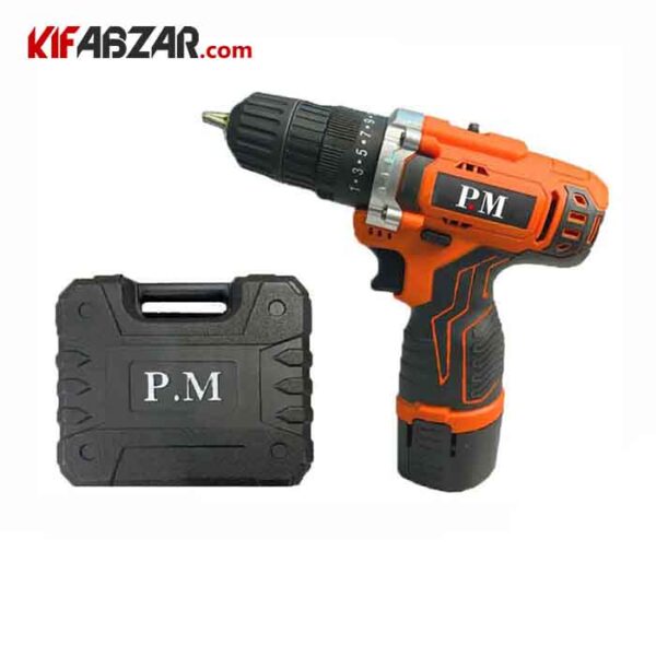 دریل شارژی دو باتری پی ام مدل PM2