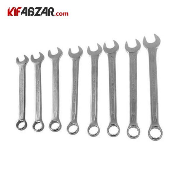 ست آچار یکسر تخت یکسر رینگی 8 عددی هاردکس - Image 1