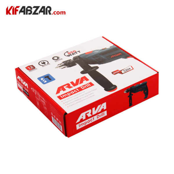 جعبه کارتنی دریل چکشی 850 وات آروا مدل 5304