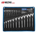 ست آچار یکسر تخت یکسر  رینگی 22 عددی سری  X-Line نووا مدل 9432