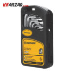 ست آچار آلن و ستاره ای 18 عددی کنزاکس مدل KSK-218