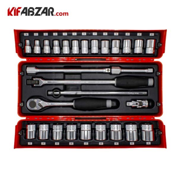 جعبه بکس 1/2 اینچ 28 پارچه کوکن مدل P2421M-05 - Image 1