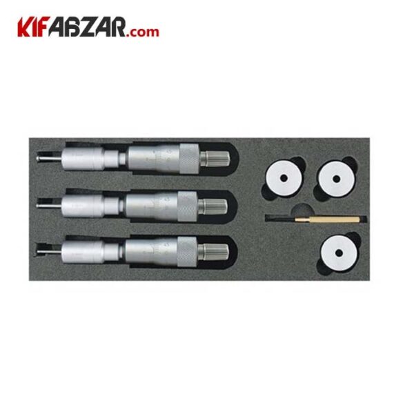 ست میکرومتر سه فک داخل سنج 12-6 میلیمتر آسیمتو مدل 8 63 209 - Image 1