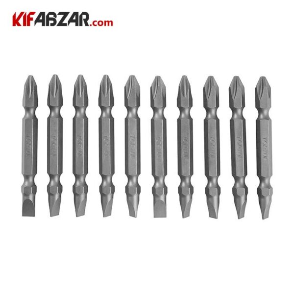 سری پیچ گوشتی یکسر دو سو یکسر چهارسو 10 عددی تاپ تول مدل GAAW1004 - Image 1