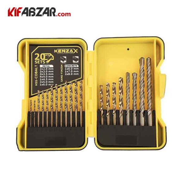 مجموعه 20 عددی مته کنزاکس مدل KDB-120 - Image 1
