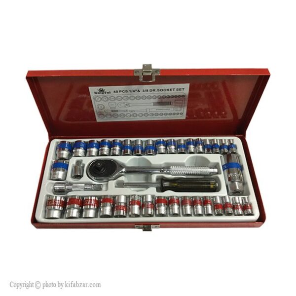 جعبه بکس 40 پارچه کینگ تولز مدل KIT40 - Image 1