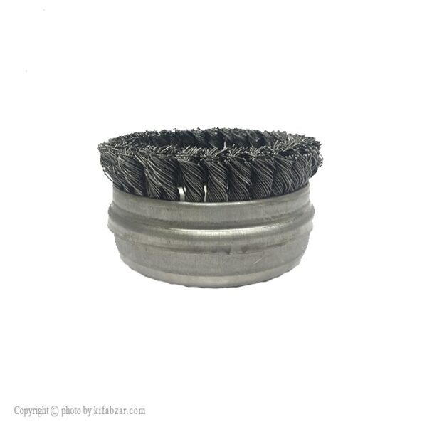 فرچه سیمی کاسه ای بافته پارسیان 7.5 سانت - Image 1