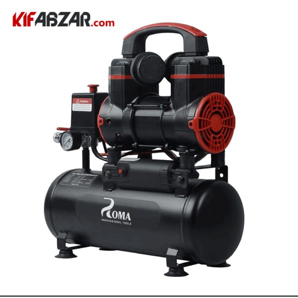 کمپرسور باد سایلنت 10 لیتری روما مدل 2F010 - Image 1