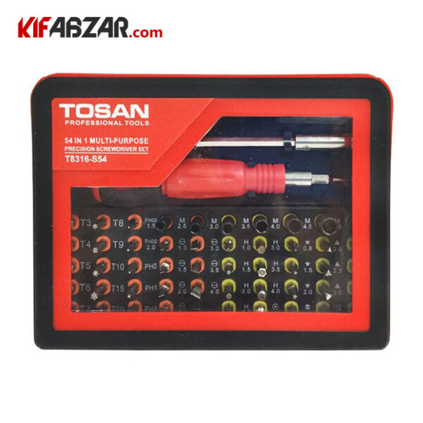 کیت پیچ گوشتی 54 پارچه توسن مدل T814-S54 - Image 1