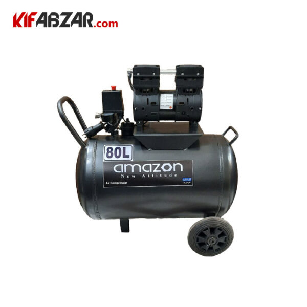 کمپرسور باد سایلنت 80 لیتری آمازون مدل AC-80