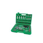 جعبه ابزار سبز 108 پارچه پلاستیکی تاپ تول TOPTUL