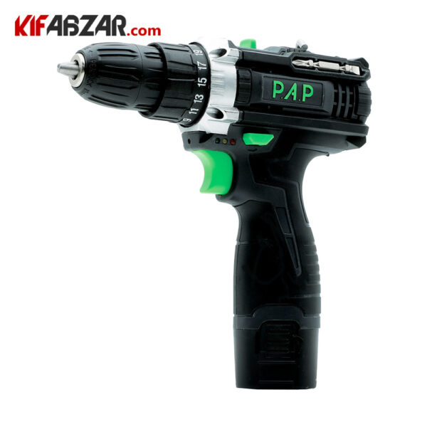 کیت دریل پیچ گوشتی شارژی 12 ولت پی ای پی مدل CD-1201