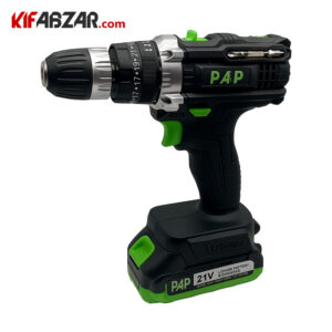 کیت دریل پیچ گوشتی چکشی شارژی 21 ولت پی ای پی مدل CID-2126