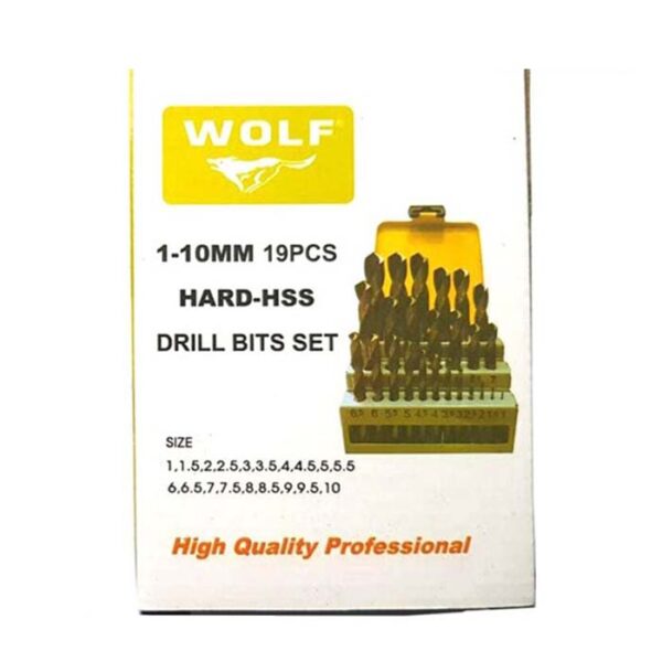 ست مته ته گرد کبالت 5٪ 1-10 میلیمتر ولف مدل HSS DIN338 RN - Image 2