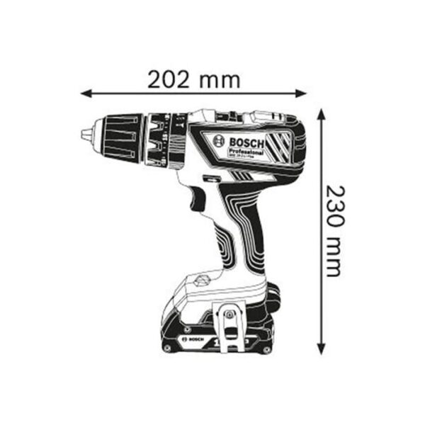 دریل پیچ گوشتی شارژی بوش مدل GSB 18-2-LI Plus - Image 3