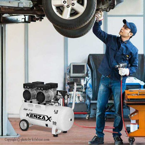 کمپرسور باد سایلنت 50 لیتری کنزاکس مدل KACS-150 - Image 2