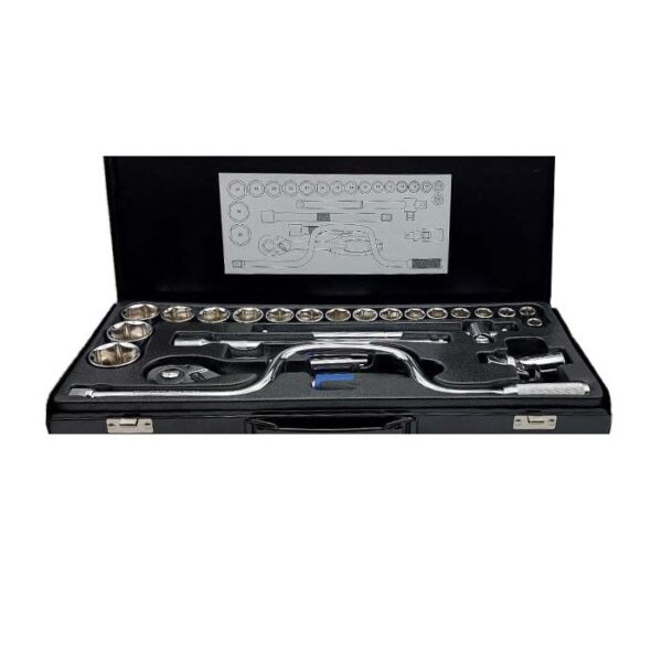 جعبه بکس 1/2 اینچ 24 پارچه هاردکس مدل S12 24PC - Image 2