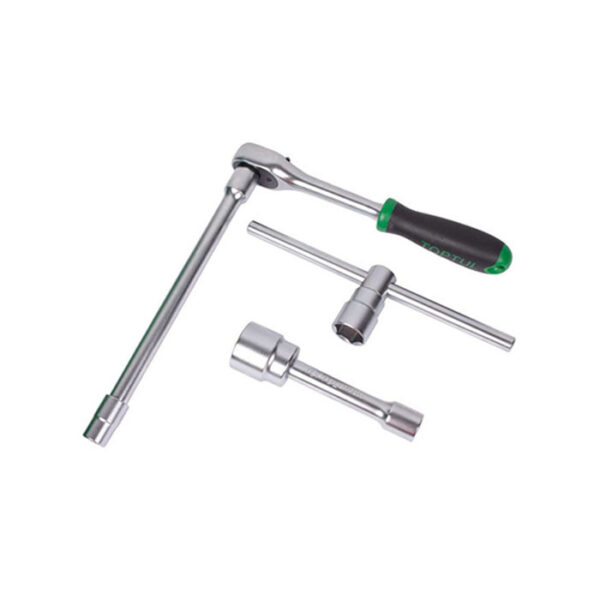 جعبه ابزار سبز 80 پارچه پلاستیکی تاپ تول مدل GCAI8002 - Image 8