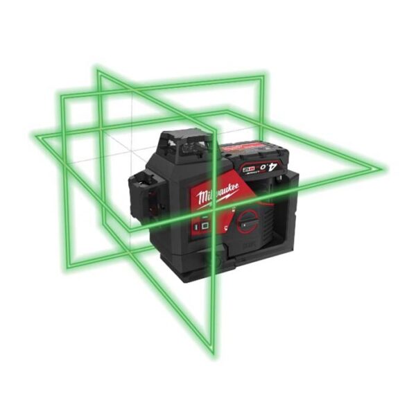 کیت تراز لیزری 360 درجه نورسبز میلواکی مدل M123PLKIT 401P - Image 5