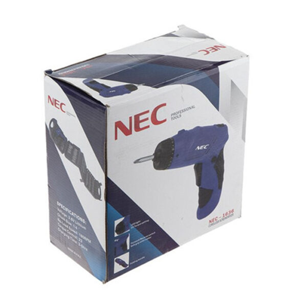 پیچ گوشتی شارژی ان ای سی مدل NEC-1636 - Image 11