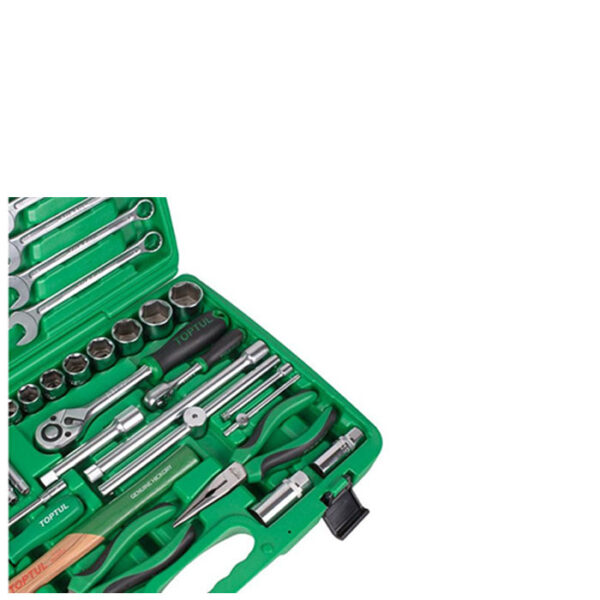جعبه ابزار سبز 80 پارچه پلاستیکی تاپ تول مدل GCAI8002 - Image 5