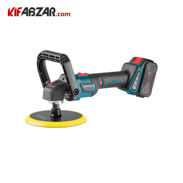 پولیش شارژی براشلس 40 ولت 180 میلی متر رونیکس مدل 8926-40v - Image 1